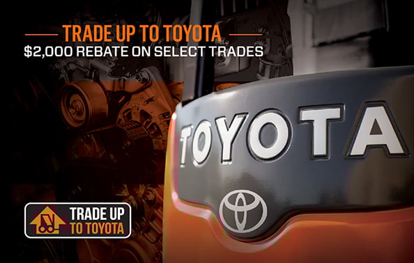 Trade your old forklift in for a new one.