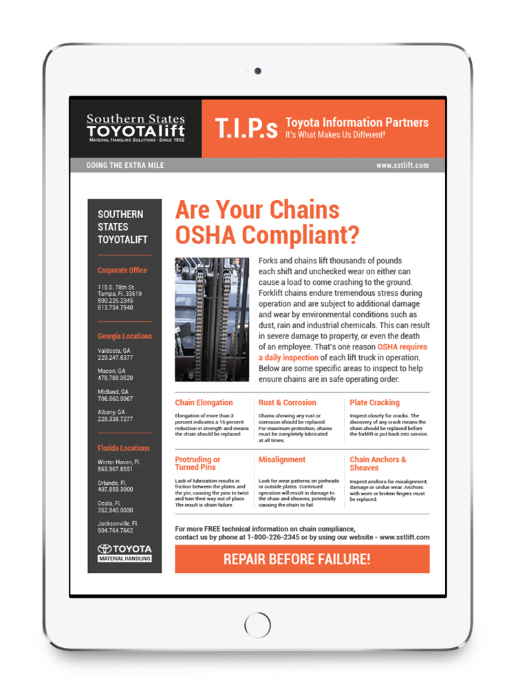 Are Your Chains OSHA Compliant?