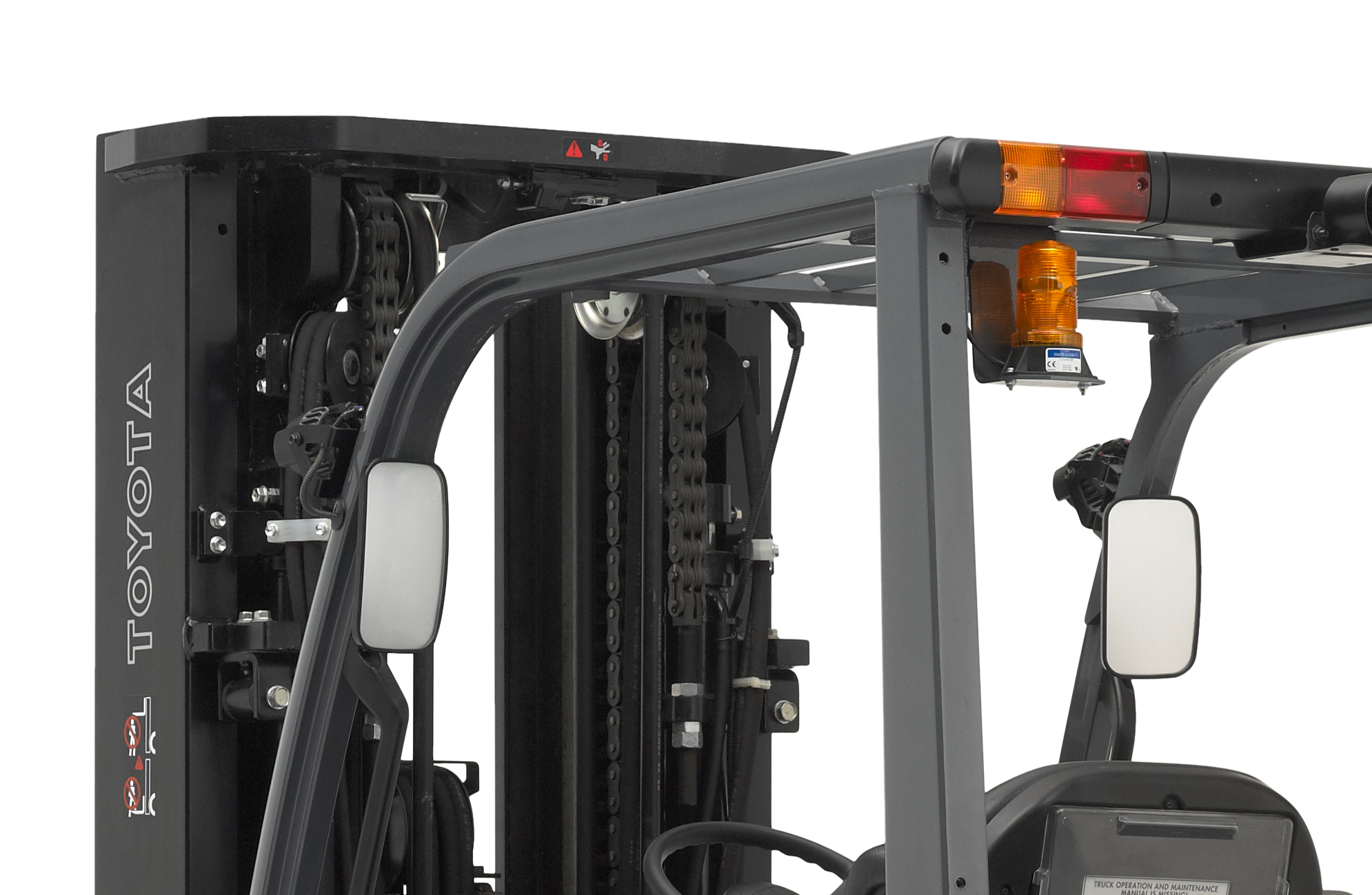 Close-up photo of the top half of Toyota's Mid IC Pneumatic Forklift.