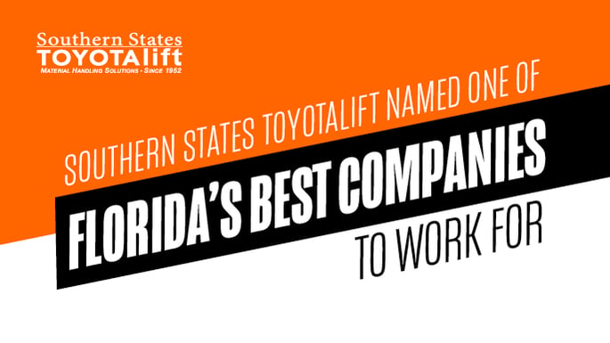 SST Blog - Southern States Toyotalift named one of Florida’s Best Companies To Work For