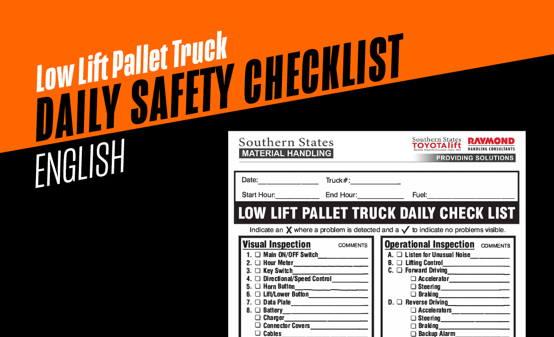 Low Lift Safety Checklist