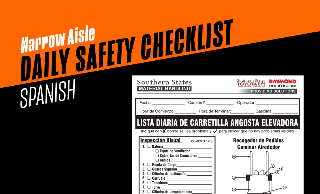 Narrow Aisle Safety Checklist