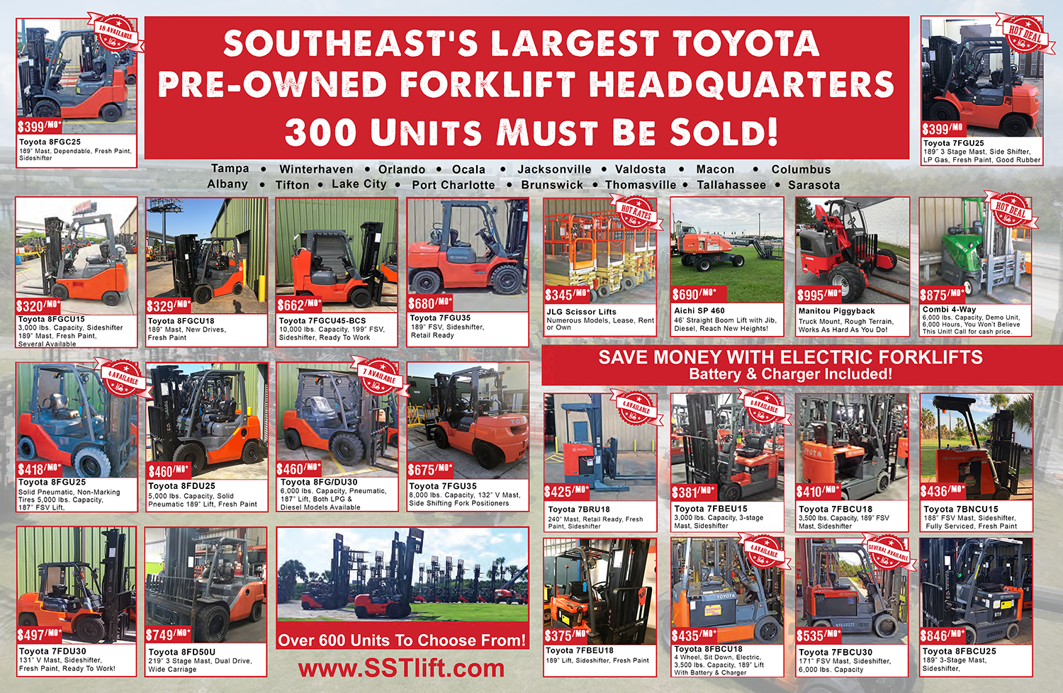 year end forklift sale