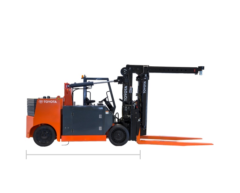 Toyota High Capacity Adjustable Wheel Forklift